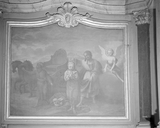 Tableau : baptême de l'eunuque de la reine Candace d'Ethiopie par le diacre Philippe, église paroissiale Saint-Sulpice (Fougères)