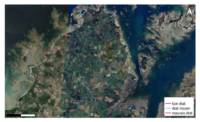 Les constructions littorales en pierre sèche entre Penvénan et Plouguiel