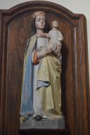 Statue : Vierge à l'Enfant, église paroissiale Saint-Laurent (La Grée-Saint-Laurent)