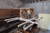 Ensemble de deux brancards de processions, basilique Notre-Dame-de-Délivrance (Quintin)