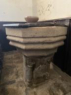 Fonts baptismaux, église Saint-Samson (Helléan)