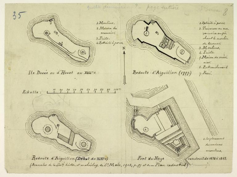 Fort du Naye puis ensemble fortifié (Ra 226) (dossier en cours), Le Naye (Saint-Malo)