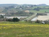 Digue-route de poldérisation dite de Rozan, l'Aber (Crozon)