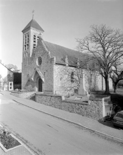 Prieuré de bénédictins, église paroissiale Saint-Melaine, le Bas Bourg (Mouazé)