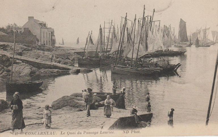 Le Passage de Lanriec et son bac (Concarneau)