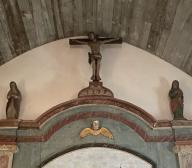 Groupe sculpté : Calvaire, chapelle Saint-Maurice (Saint-Guyomard)
