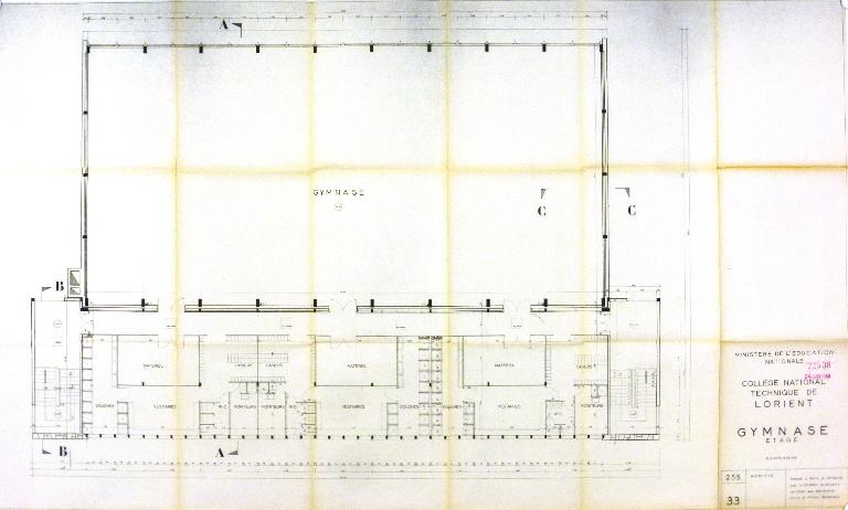 Gymnase du lycée Colbert, 117 boulevard Léon Blum (Lorient)