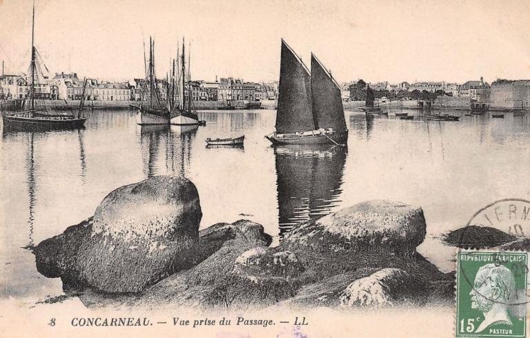 Le Passage de Lanriec et son bac (Concarneau)