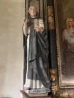 Statue : Saint Vincent, chapelle Saint-Mélec (Lanouée fusionnée en Forges de Lanouée en 2019)