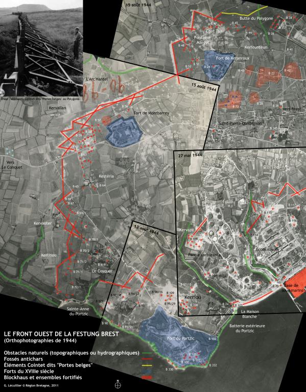 Ligne principale de combat (Hauptkampflinie), ouest de Brest