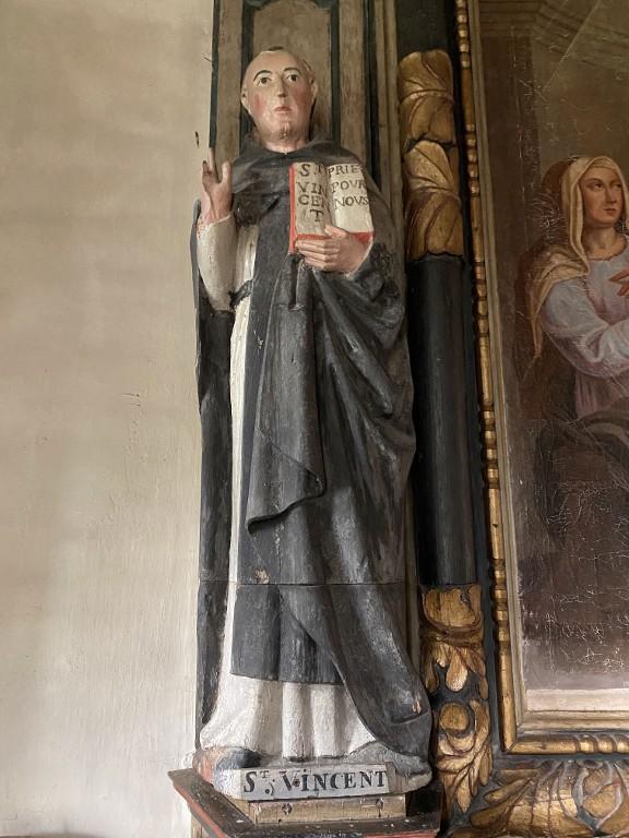 Statue : Saint Vincent, chapelle Saint-Mélec (Lanouée fusionnée en Forges de Lanouée en 2019)