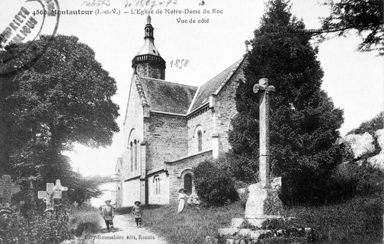 Prieuré de bénédictins, église paroissiale Notre-Dame-du-Roc (Montautour)