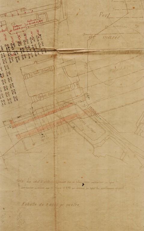 Détail du plan général : amélioration du port de Saint-Malo - Saint-Servan, Entreprise de Travaux publics de l'ouest, Nantes, 26 janvier 1921