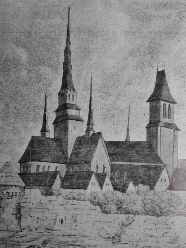 Abbaye de Bénédictines, dite abbaye Saint-Georges, caserne Saint-Georges, rue Gambetta (Rennes)