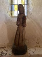 Statue : sainte Barbe (?), sainte Madeleine (?), église dite Chapelle Saint-Nicolas, le Binio (Augan)