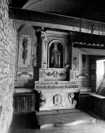 Autel, retable, gradins d'autel (2) (maître-autel, autel tombeau, retable architecturé), chapelle Sainte-Barbe (Roscoff)