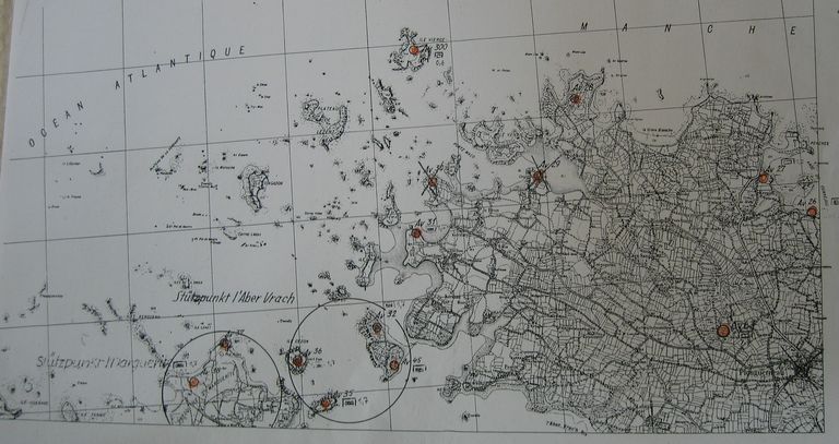 Base d'aviation maritime dite Naval Air Station de l'Aber Wrac'h puis ensembles fortifiés (Stützpunkt Plouguerneau) (A 32 et A 45), Énez Terc'h (Plouguerneau)