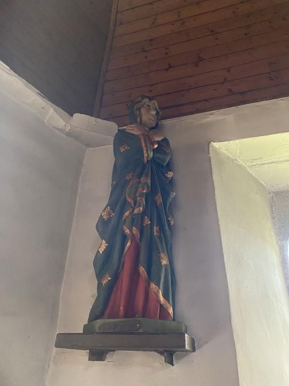 Statue : Vierge, chapelle Saint-Mélec (Lanouée fusionnée en Forges de Lanouée en 2019)
