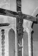 Croix : Christ en croix (2), église Paroissiale Saint Pierre (Plouguernével)