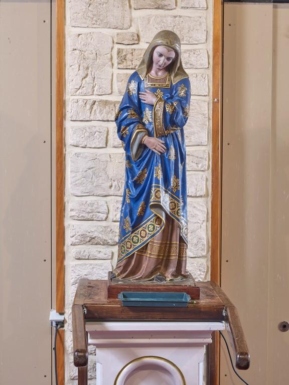 Statue de procession de Notre-Dame de La Peinière, sanctuaire de Notre-Dame de la Peinière, abri du pèlerin (Saint-Didier)