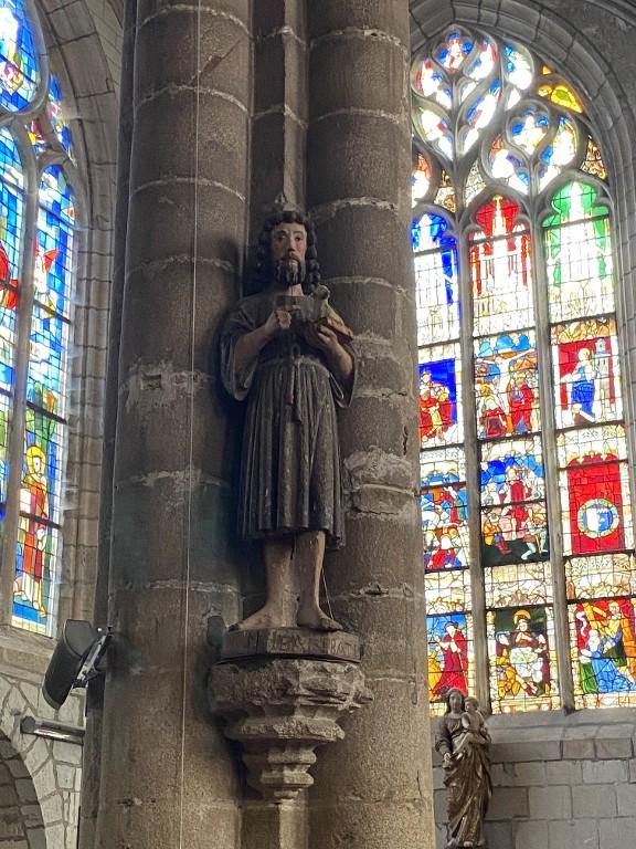 Statue : Saint Jean-Baptiste, église Saint-Armel (Ploërmel)