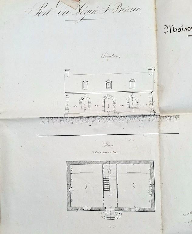 Maison dite des éclusiers, L'île Sèche (Saint-Brieuc)