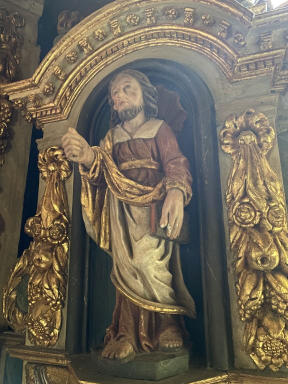 Statuette : Apôtre, chapelle Saint-Mélec (Lanouée fusionnée en Forges de Lanouée en 2019)