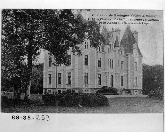 Château de la Tournerais, ou de la Tourneraye (Goven) - ancienne enquête thématique régionale Inventaire des châteaux du 19e siècle en Bretagne
