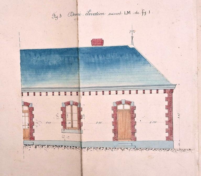 Maison dite des éclusiers, L'île Sèche (Saint-Brieuc)