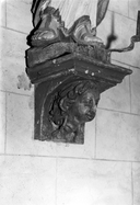 Statue (d'applique, petite nature) : Vierge à l'Enfant, chapelle de la Croix-Neuve (Le Moustoir)