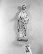 Statue (petite nature) : saint Joseph, , chapelle Notre-Dame-de-Trescouët et Notre-Dame-des-neiges (Caudan)