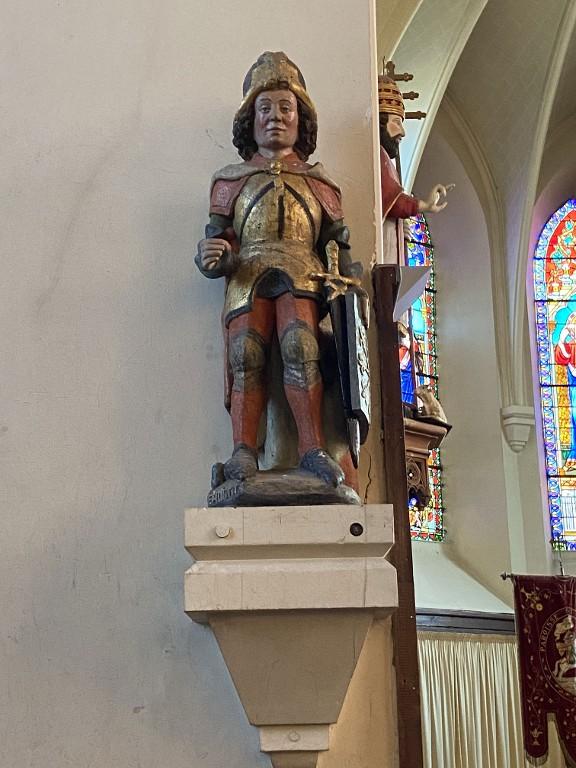 Statue : Saint Maurice d'Agaune, église paroissiale Saint-Guyomard (Saint-Guyomard)