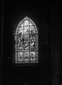 Verrière : découverte de la statue de Notre-Dame des marais au pied du château de Fougères, procession de notre-dame des marais à Fougères, mission de 1900 à Fougères (6), église paroissiale Saint-Sulpice (Fougères)