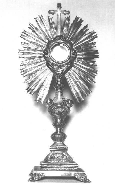 Ostensoir, église paroissiale Notre-Dame, la Telhaie (Guer)