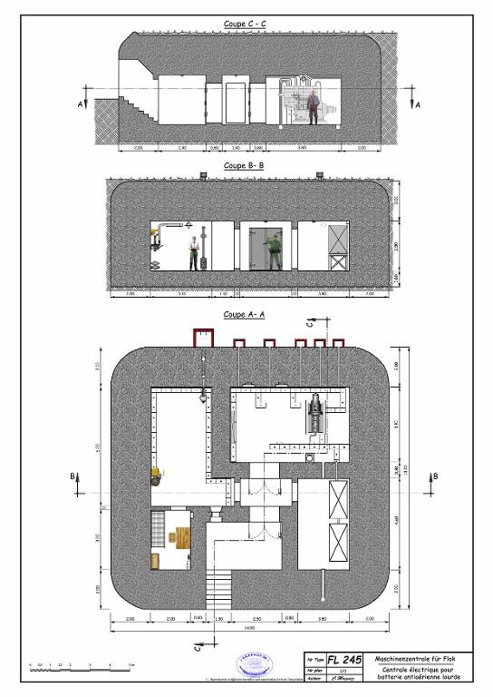 Bunker-centrale à machines de type Fl 245 (B) puis bunker-musée, Le Cosquéric (Ploemeur)