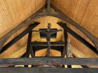 Croix : Christ en croix (1), église dite Chapelle Saint-Nicolas, le Binio (Augan)